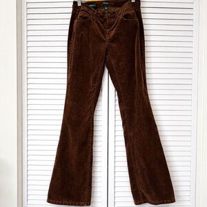 Y2K, retro, dark academia Chocolate Corduroy Trousers